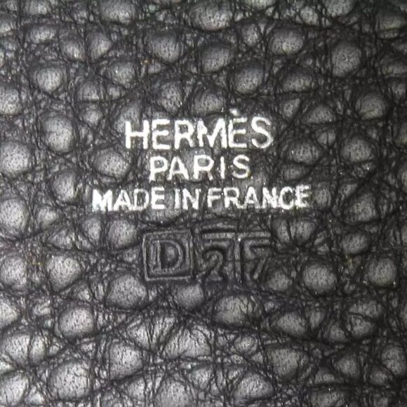 HERMES Vespa Pouch Multicase Black Leather/Silvertone - Picture 8 of 8